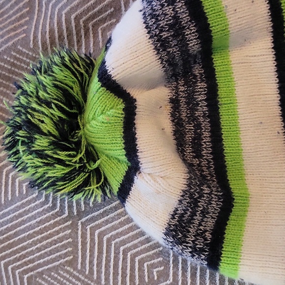 NFL Green and Blue Striped Beanie - Picture 3 of 5